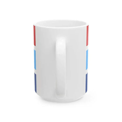 Flag of the Chief of the Hellenic National Defence General Staff Air Force variant (Greece) White Coffee Mug - Go Mug Yourself