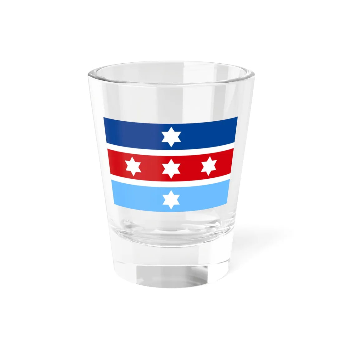 Flag of the Chief of the Hellenic National Defence General Staff Army variant (Greece) Shot Glass 1.5oz 1.5oz - Go Mug Yourself
