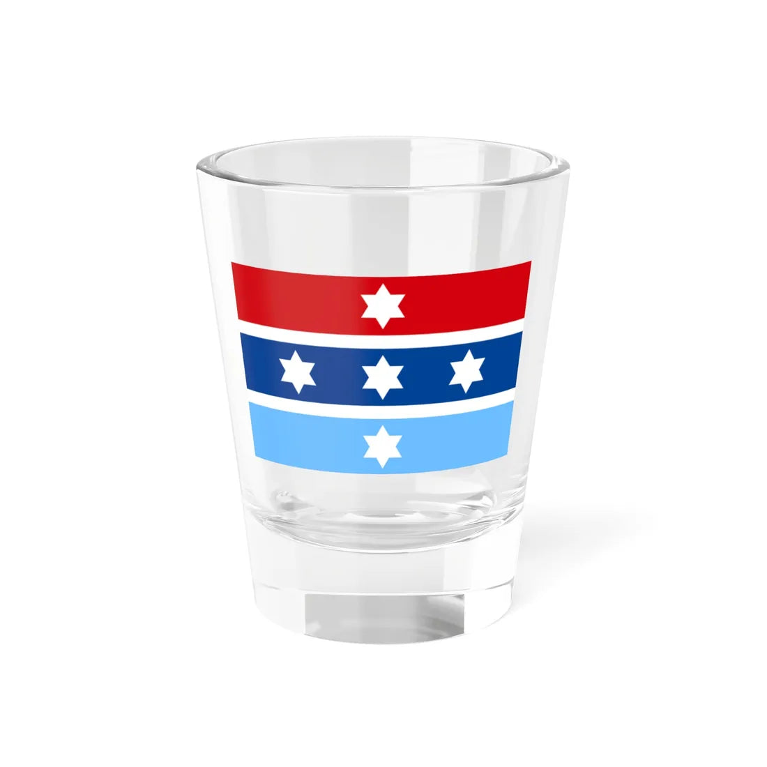 Flag of the Chief of the Hellenic National Defence General Staff Navy variant (Greece) Shot Glass 1.5oz 1.5oz - Go Mug Yourself