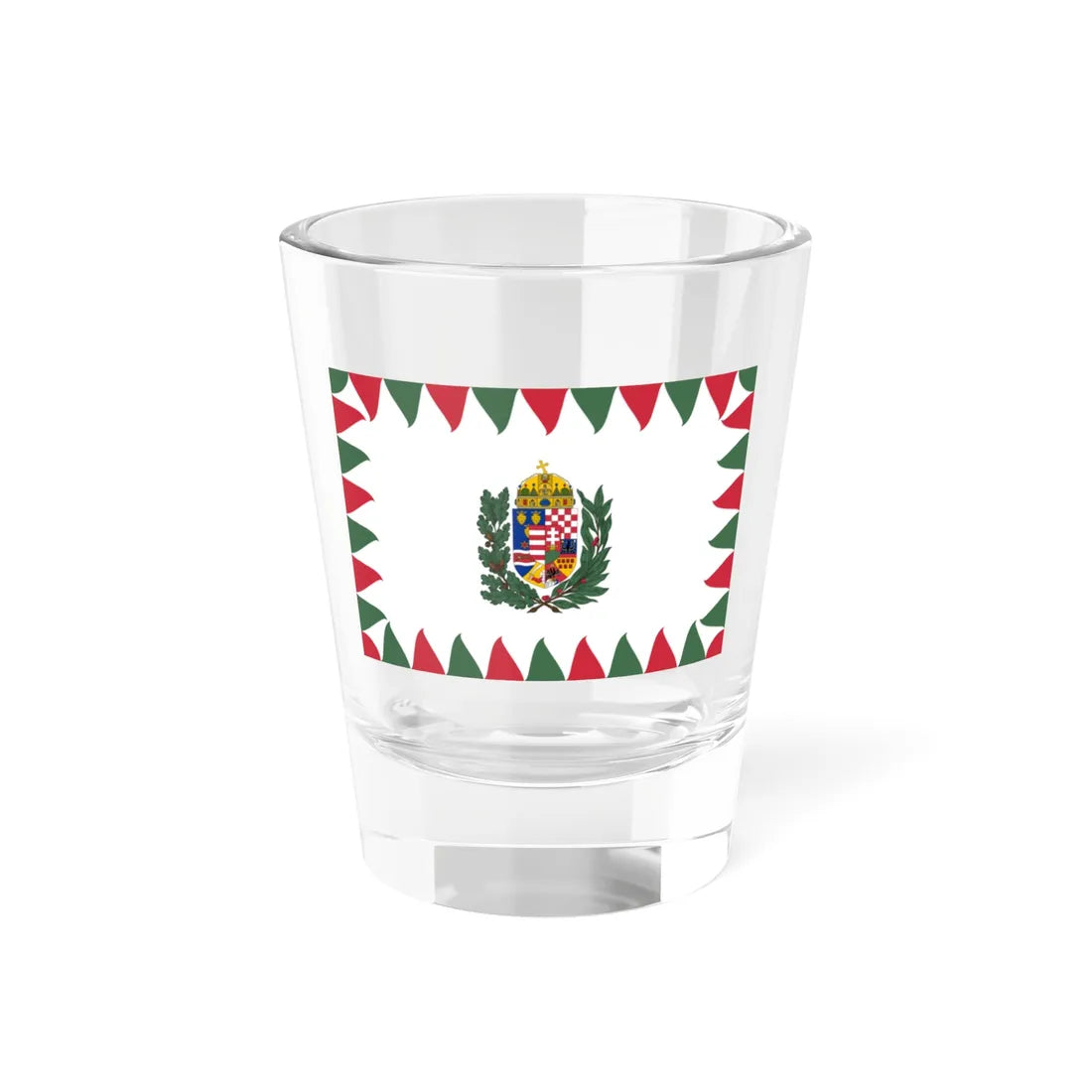 Flag of the Chief of the Honved General Staff 1940-1945 afloat (Hungary) Shot Glass 1.5oz 1.5oz - Go Mug Yourself