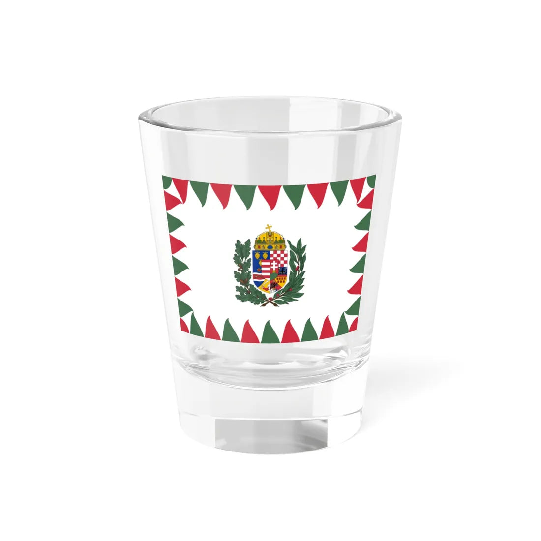 Flag of the Chief of the Honved General Staff 1940-1945 (Hungary) Shot Glass 1.5oz 1.5oz - Go Mug Yourself