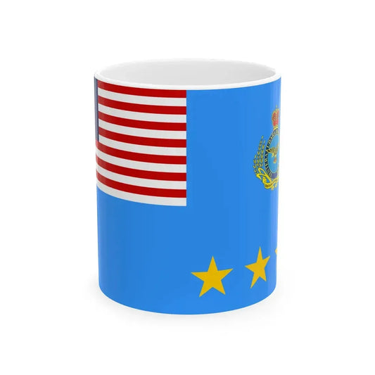 Flag of the Chief of the Royal Malaysian Air Force (Malaysia) White Coffee Mug 11oz - Go Mug Yourself