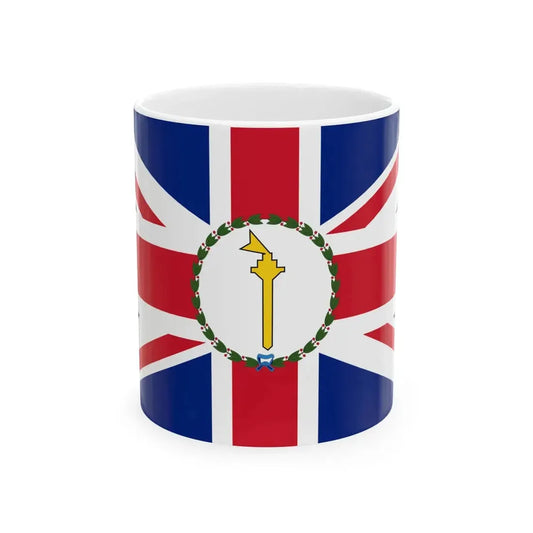 Flag of the Chief Secretary of the Federated Malay States (Malaysia) White Coffee Mug 11oz - Go Mug Yourself