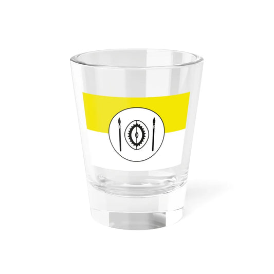 Flag of the Chiefdom of Kooki (Uganda) Shot Glass 1.5oz 1.5oz - Go Mug Yourself