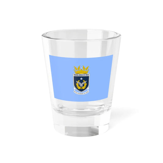 Flag of the Chilean Air Force (Chile) Shot Glass 1.5oz 1.5oz - Go Mug Yourself