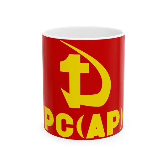 Flag of the Chilean Communist Party Proletarian Action (Chile) White Coffee Mug 11oz - Go Mug Yourself