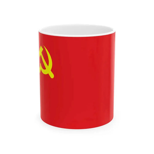 Flag of the Chinese Communist Party Pre-1996 (China) White Coffee Mug 11oz - Go Mug Yourself