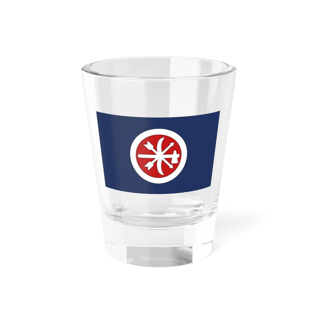 Flag of the Choctaw Brigade (United States) Shot Glass 1.5oz 1.5oz - Go Mug Yourself