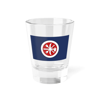 Flag of the Choctaw Brigade (United States) Shot Glass 1.5oz 1.5oz - Go Mug Yourself