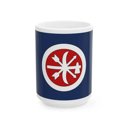 Flag of the Choctaw Brigade (United States) White Coffee Mug 15oz - Go Mug Yourself