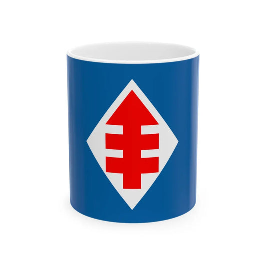 Flag of the Christian Democrat Party of Chile (Chile) White Coffee Mug 11oz - Go Mug Yourself