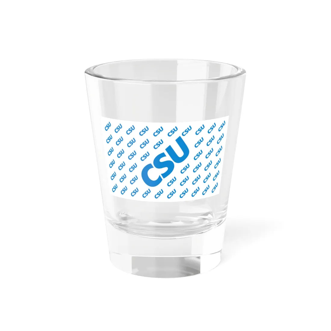 Flag of the Christian Social Union in Bavaria (Germany) Shot Glass 1.5oz 1.5oz - Go Mug Yourself