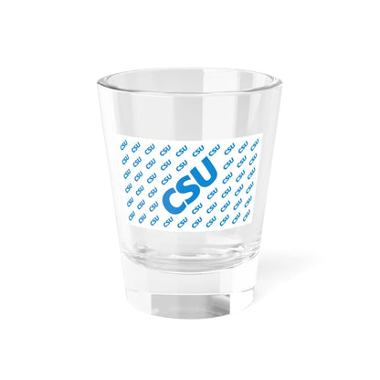 Flag of the Christian Social Union in Bavaria (Germany) Shot Glass 1.5oz 1.5oz - Go Mug Yourself