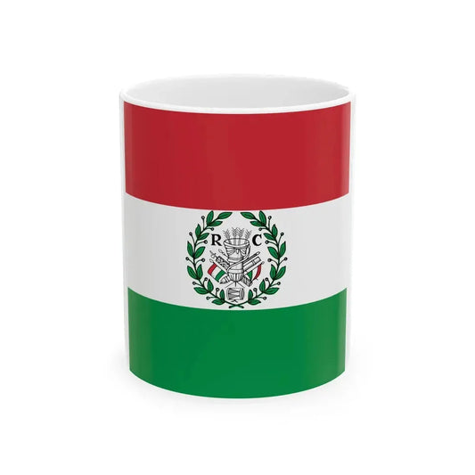 Flag of the Cispadane Republic (Italy) White Coffee Mug 11oz - Go Mug Yourself