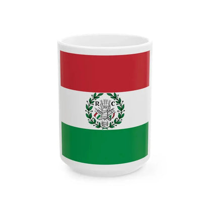 Flag of the Cispadane Republic (Italy) White Coffee Mug 15oz - Go Mug Yourself