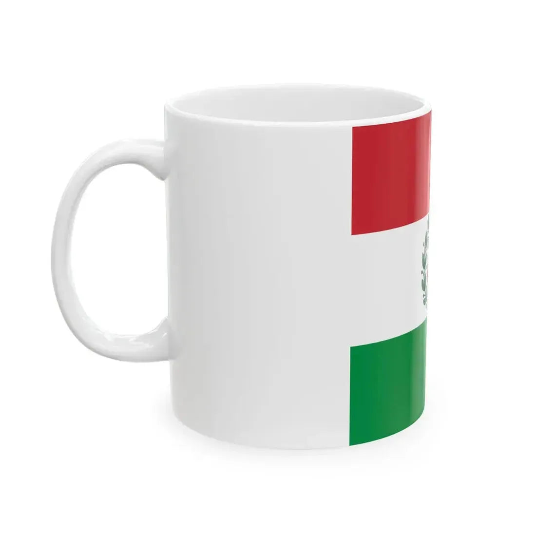 Flag of the Cispadane Republic (Italy) White Coffee Mug - Go Mug Yourself