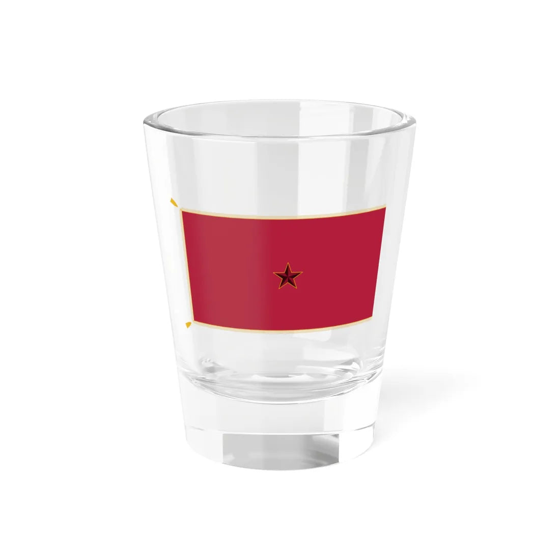 Flag of the City Council of Nagyatad 1960s (Hungary) Shot Glass 1.5oz 1.5oz - Go Mug Yourself