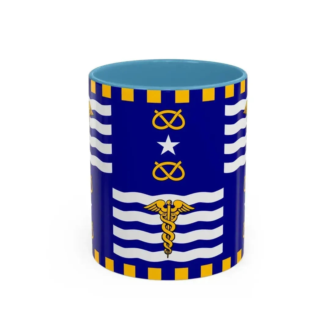 Flag of the City of Brisbane Australia - Accent Coffee Mug 11oz Light Blue - Go Mug Yourself