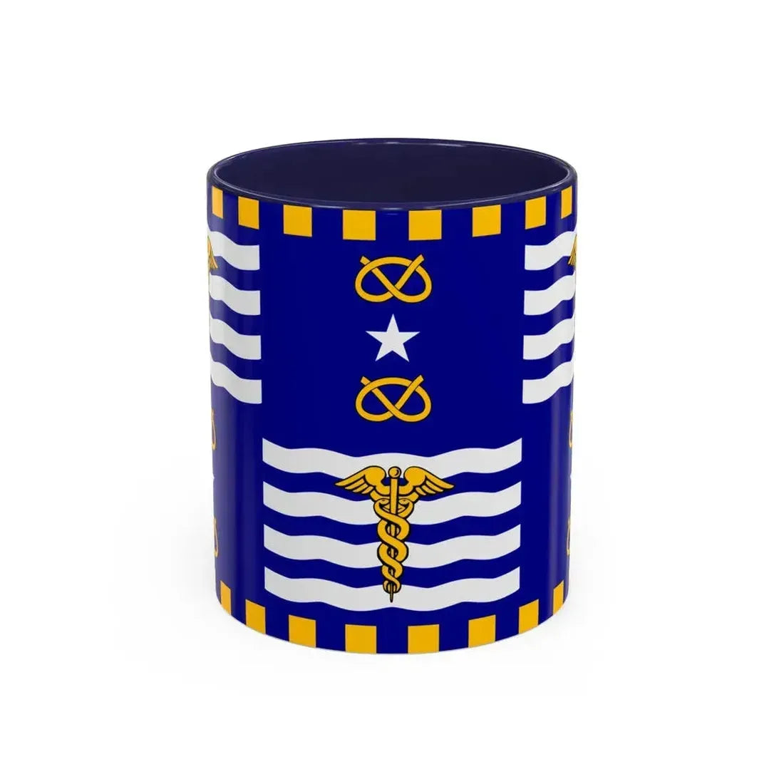 Flag of the City of Brisbane Australia - Accent Coffee Mug 11oz Navy - Go Mug Yourself