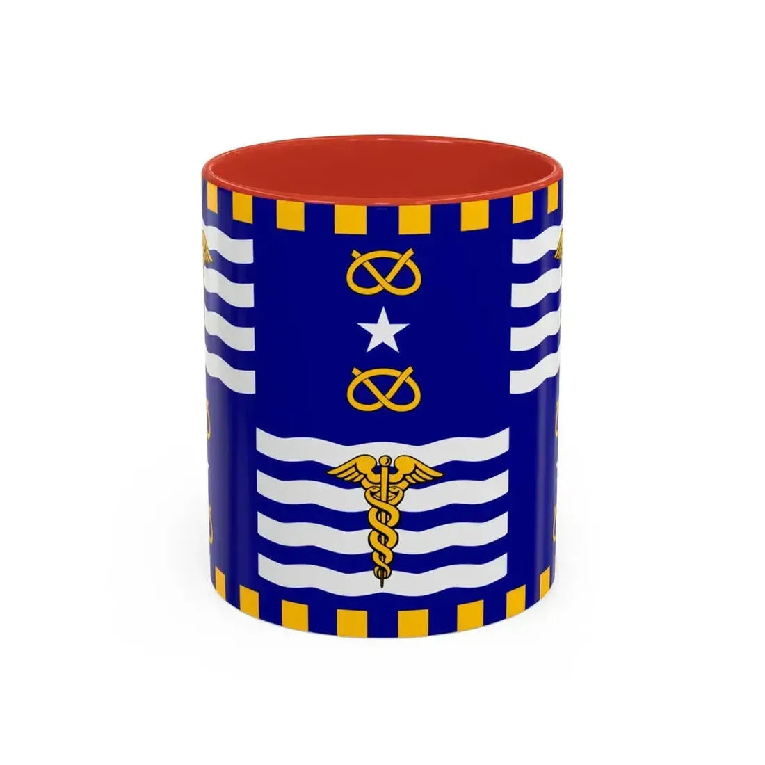 Flag of the City of Brisbane Australia - Accent Coffee Mug 11oz Red - Go Mug Yourself
