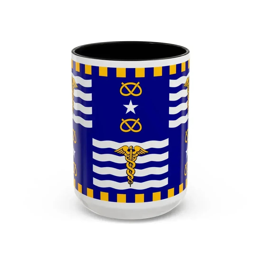 Flag of the City of Brisbane Australia - Accent Coffee Mug 15oz Black - Go Mug Yourself