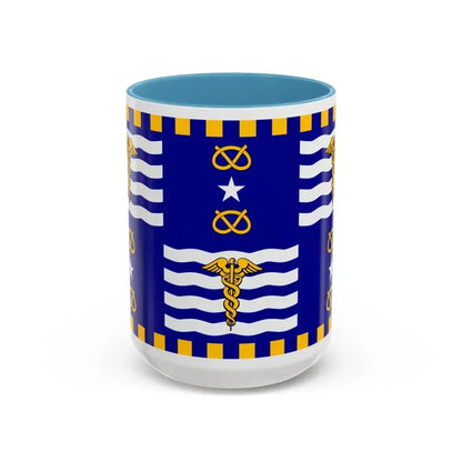 Flag of the City of Brisbane Australia - Accent Coffee Mug 15oz Light Blue - Go Mug Yourself