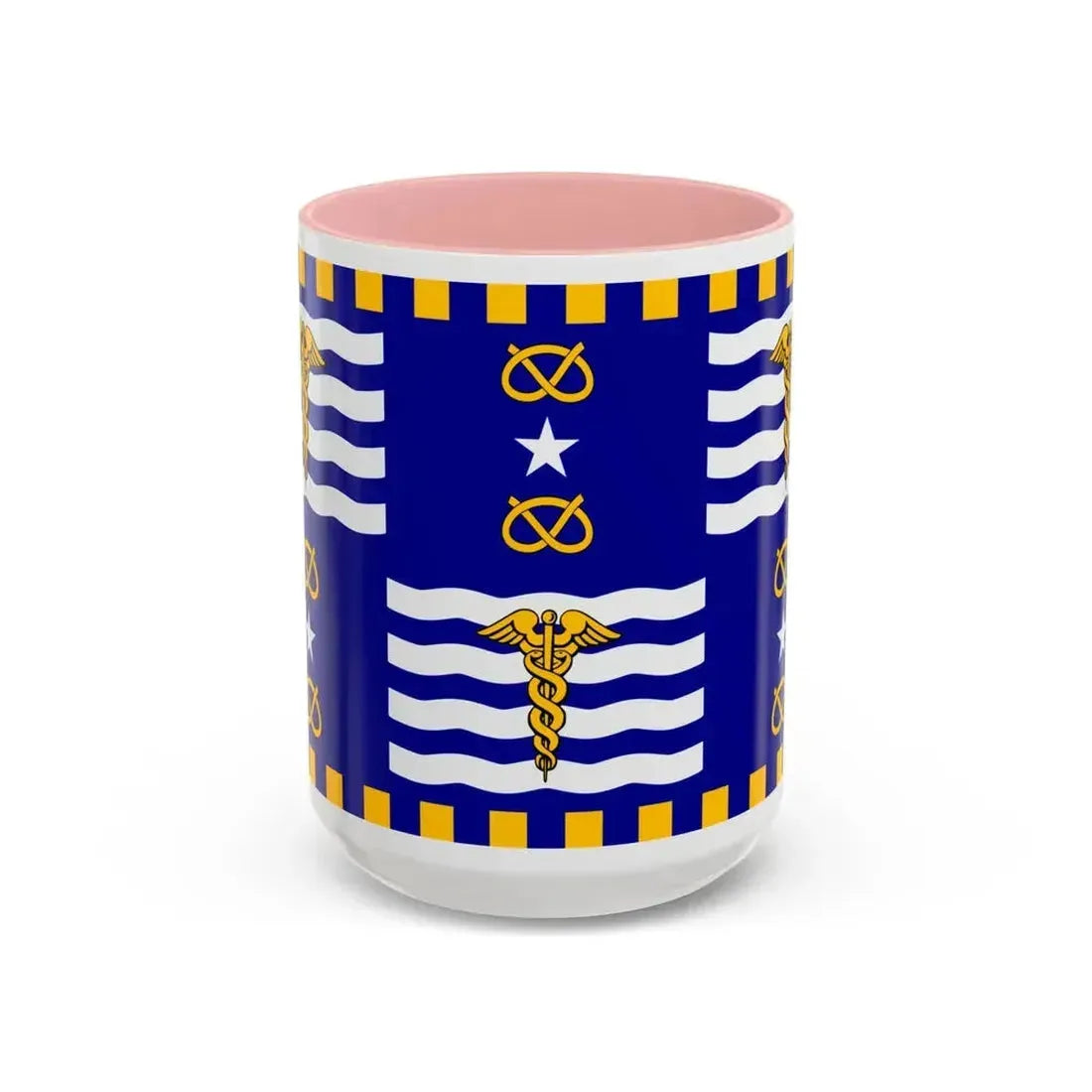 Flag of the City of Brisbane Australia - Accent Coffee Mug 15oz Pink - Go Mug Yourself