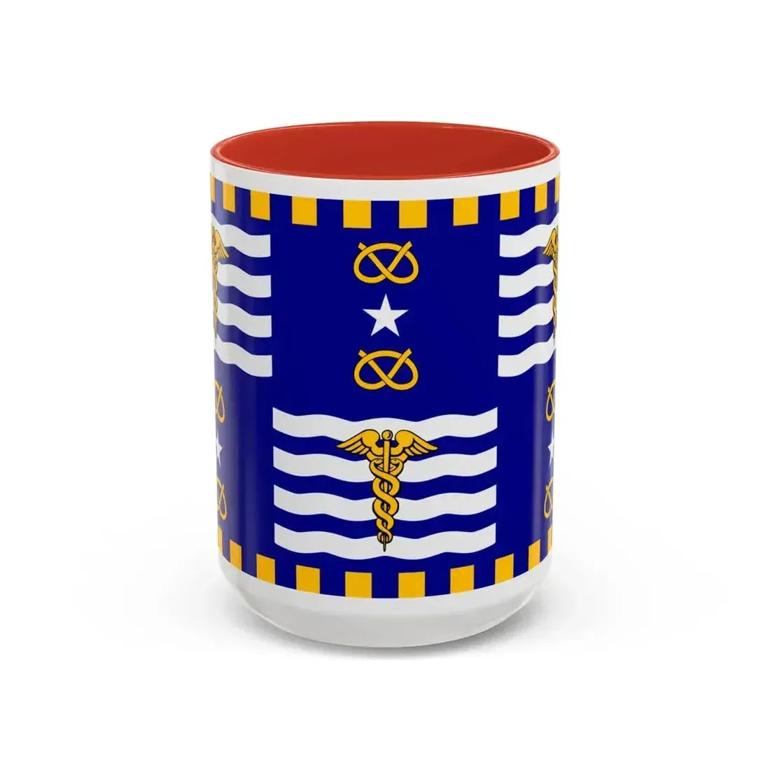 Flag of the City of Brisbane Australia - Accent Coffee Mug 15oz Red - Go Mug Yourself