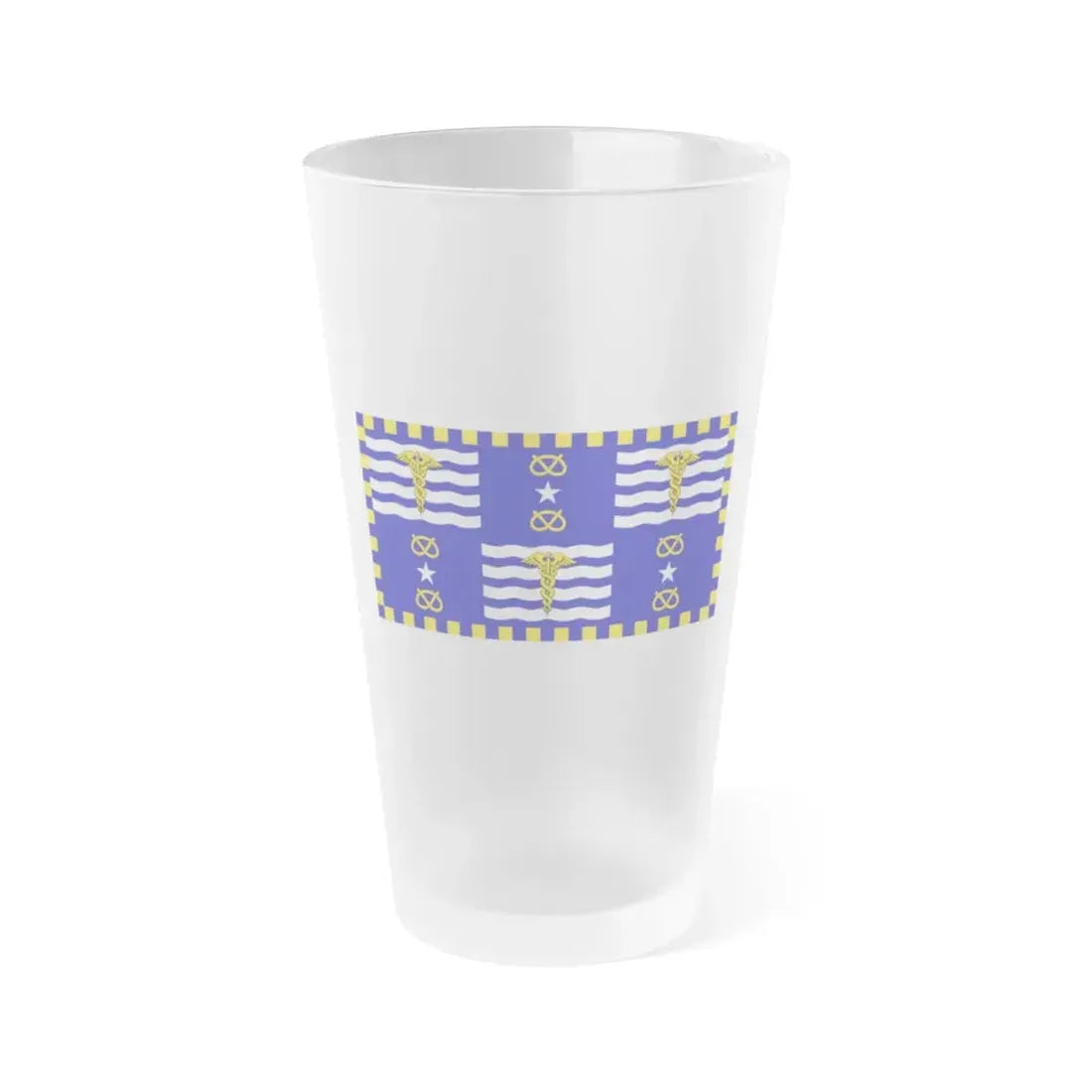 Flag of the City of Brisbane Australia - Frosted Pint Glass 16oz 16oz Frosted - Go Mug Yourself