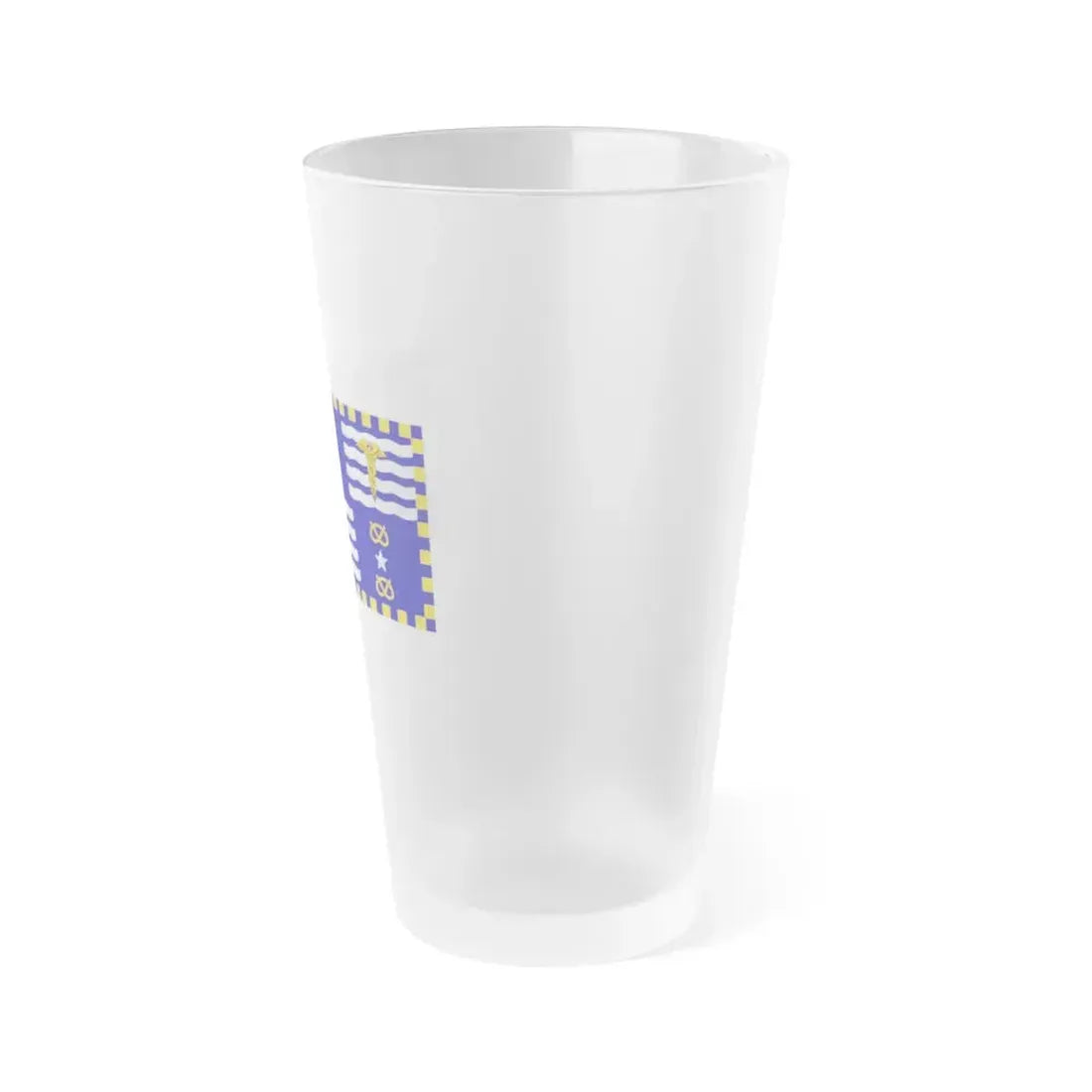 Flag of the City of Brisbane Australia - Frosted Pint Glass 16oz - Go Mug Yourself