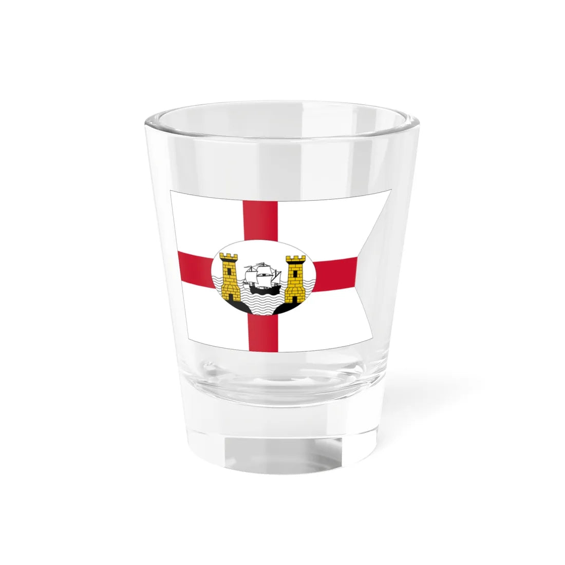 Flag of the City of Cork Steam Packet Company (Ireland) Shot Glass 1.5oz 1.5oz - Go Mug Yourself