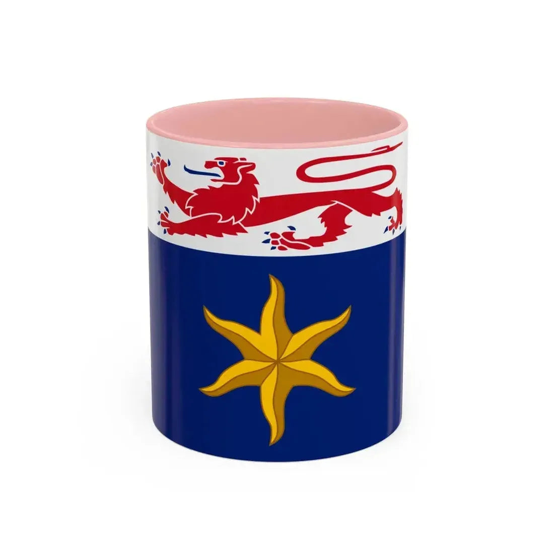 Flag of the City of Hobart Australia - Accent Coffee Mug 11oz Pink - Go Mug Yourself