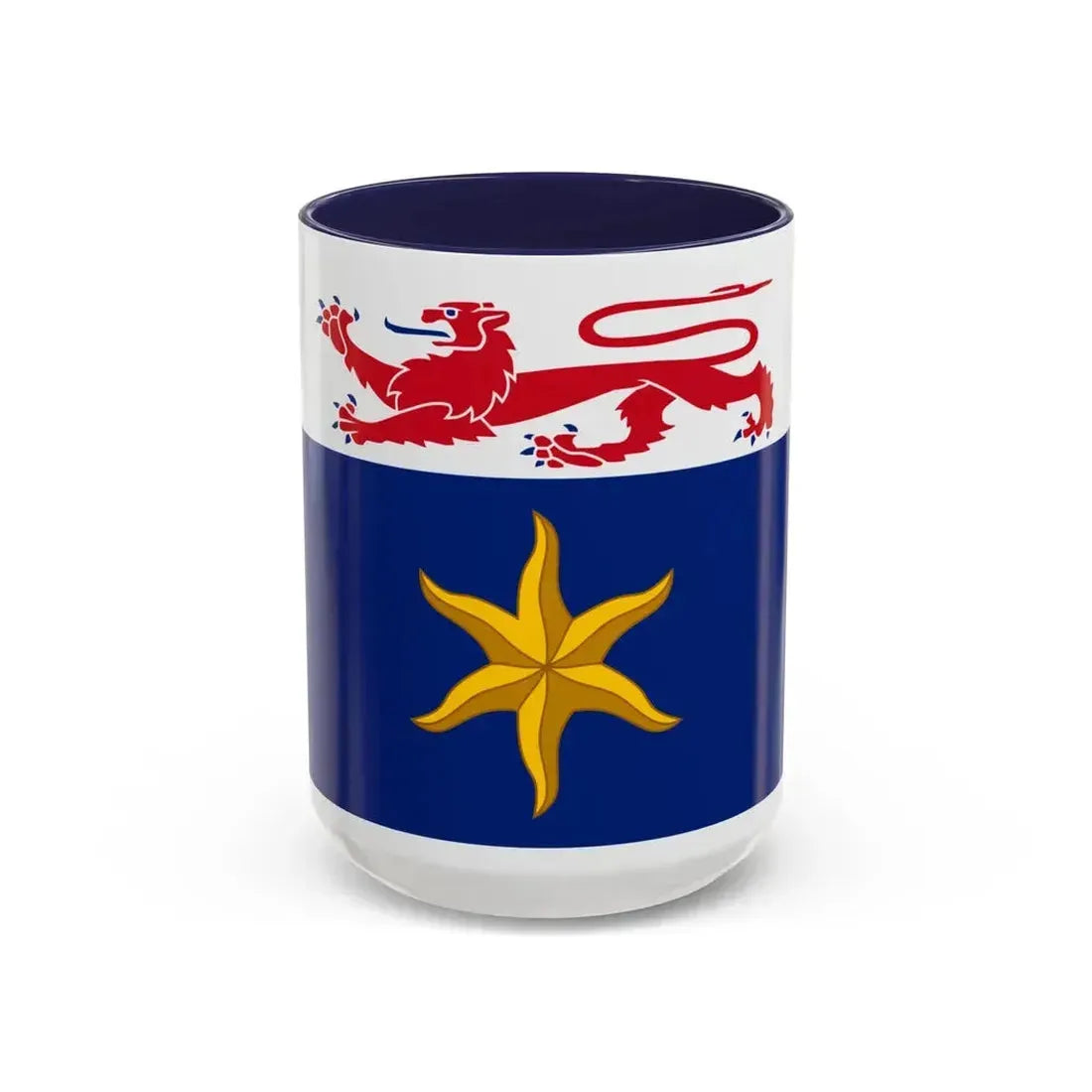 Flag of the City of Hobart Australia - Accent Coffee Mug 15oz Navy - Go Mug Yourself