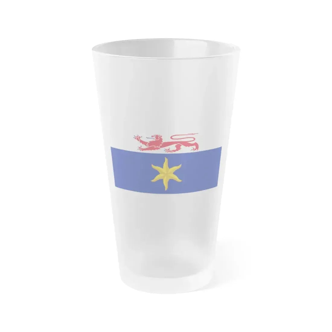 Flag of the City of Hobart Australia - Frosted Pint Glass 16oz 16oz Frosted - Go Mug Yourself