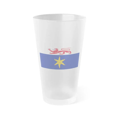 Flag of the City of Hobart Australia - Frosted Pint Glass 16oz 16oz Frosted - Go Mug Yourself