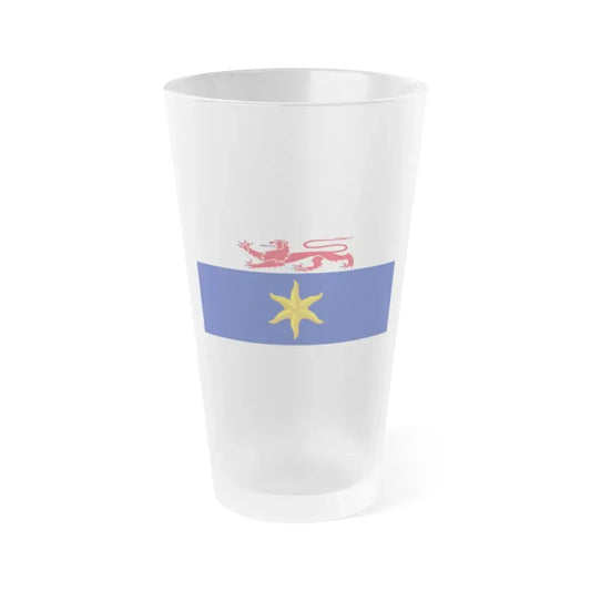 Flag of the City of Hobart Australia - Frosted Pint Glass 16oz 16oz Frosted - Go Mug Yourself