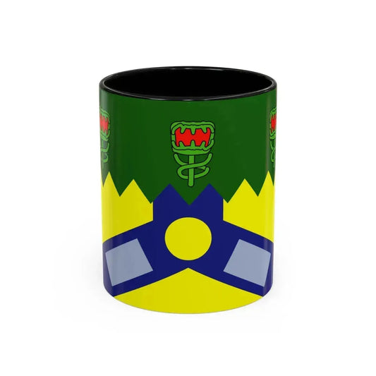 Flag of the City of Launceston Australia - Accent Coffee Mug 11oz Black - Go Mug Yourself