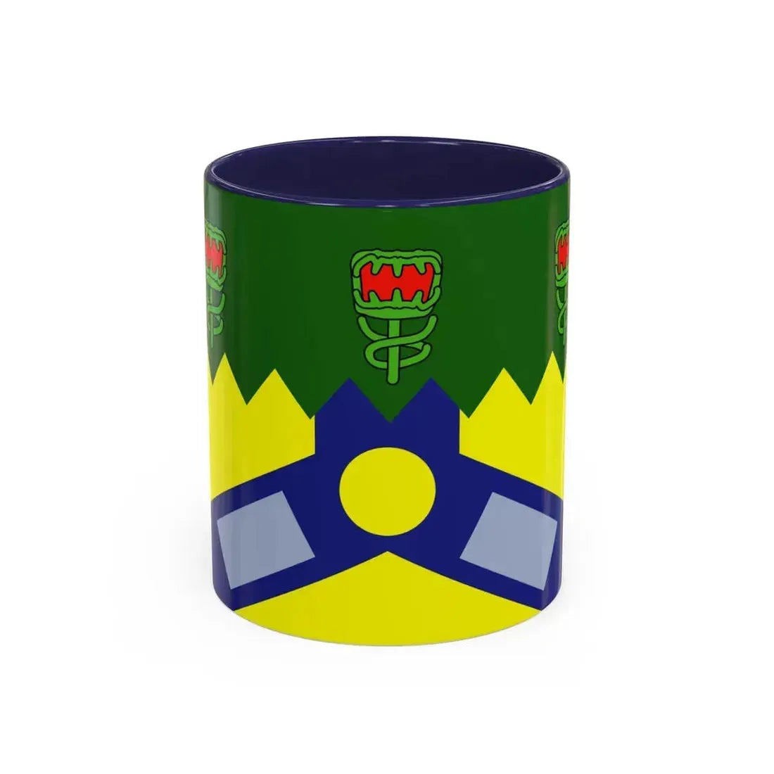 Flag of the City of Launceston Australia - Accent Coffee Mug 11oz Navy - Go Mug Yourself