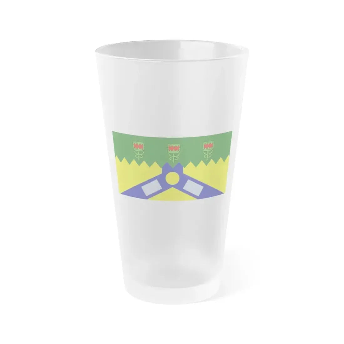 Flag of the City of Launceston Australia - Frosted Pint Glass 16oz 16oz Frosted - Go Mug Yourself