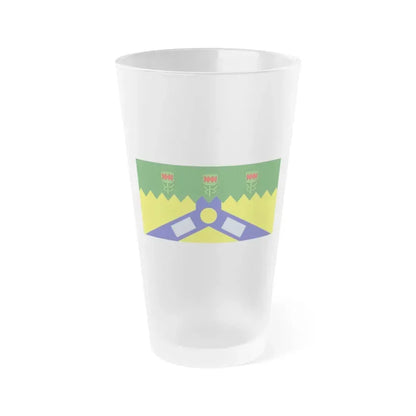 Flag of the City of Launceston Australia - Frosted Pint Glass 16oz 16oz Frosted - Go Mug Yourself