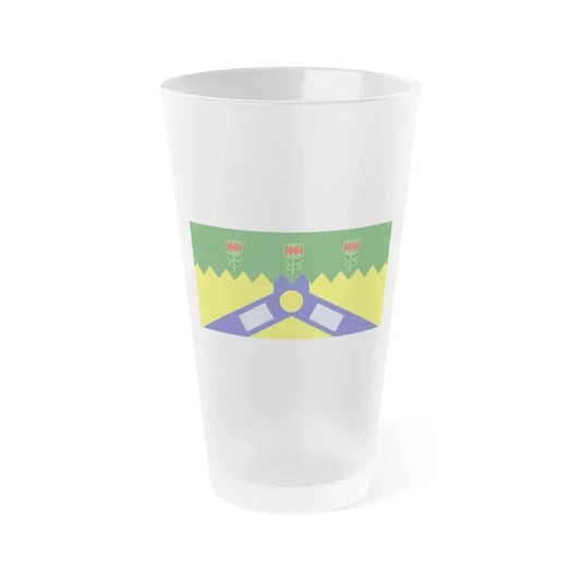 Flag of the City of Launceston Australia - Frosted Pint Glass 16oz 16oz Frosted - Go Mug Yourself