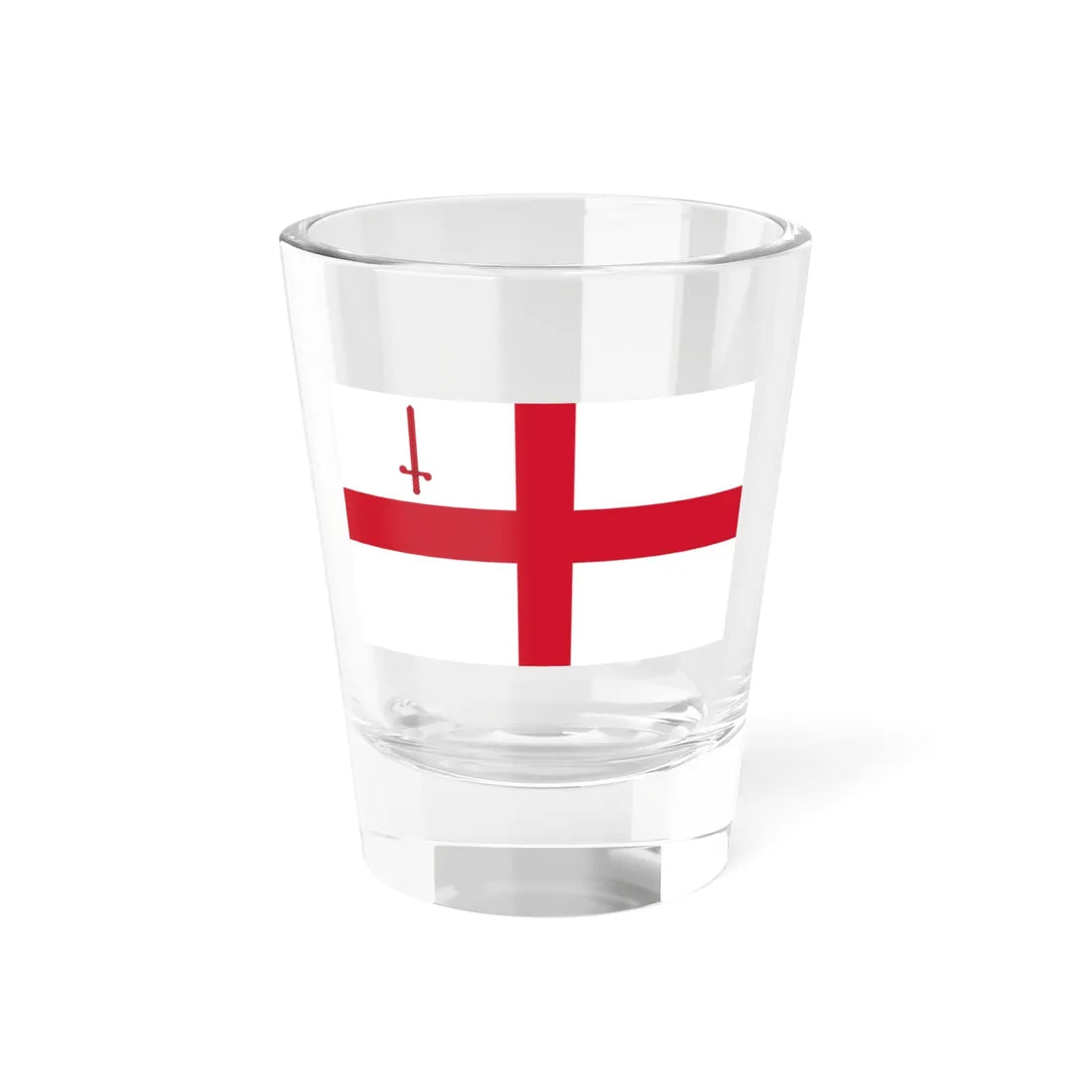 Flag of the City of London (England) Shot Glass 1.5oz 1.5oz - Go Mug Yourself