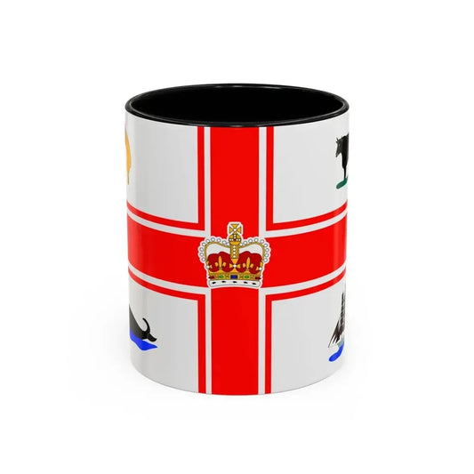 Flag of the City of Melbourne Australia - Accent Coffee Mug 11oz Black - Go Mug Yourself
