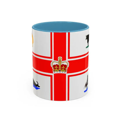 Flag of the City of Melbourne Australia - Accent Coffee Mug 11oz Light Blue - Go Mug Yourself