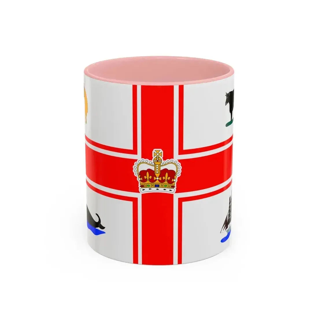 Flag of the City of Melbourne Australia - Accent Coffee Mug 11oz Pink - Go Mug Yourself