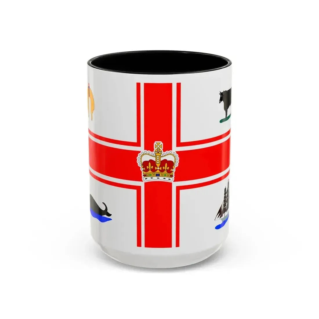 Flag of the City of Melbourne Australia - Accent Coffee Mug 15oz Black - Go Mug Yourself