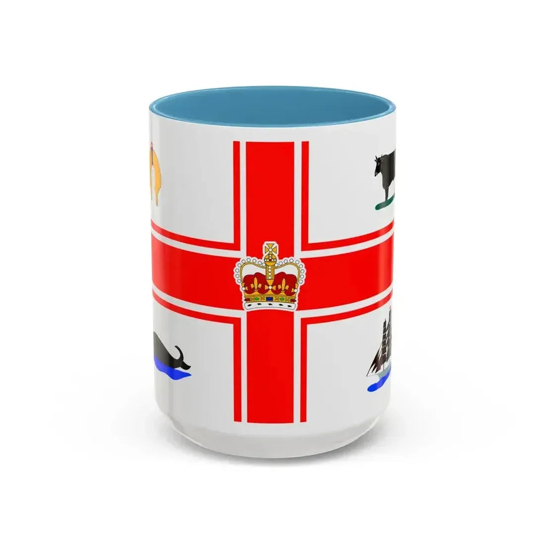 Flag of the City of Melbourne Australia - Accent Coffee Mug 15oz Light Blue - Go Mug Yourself