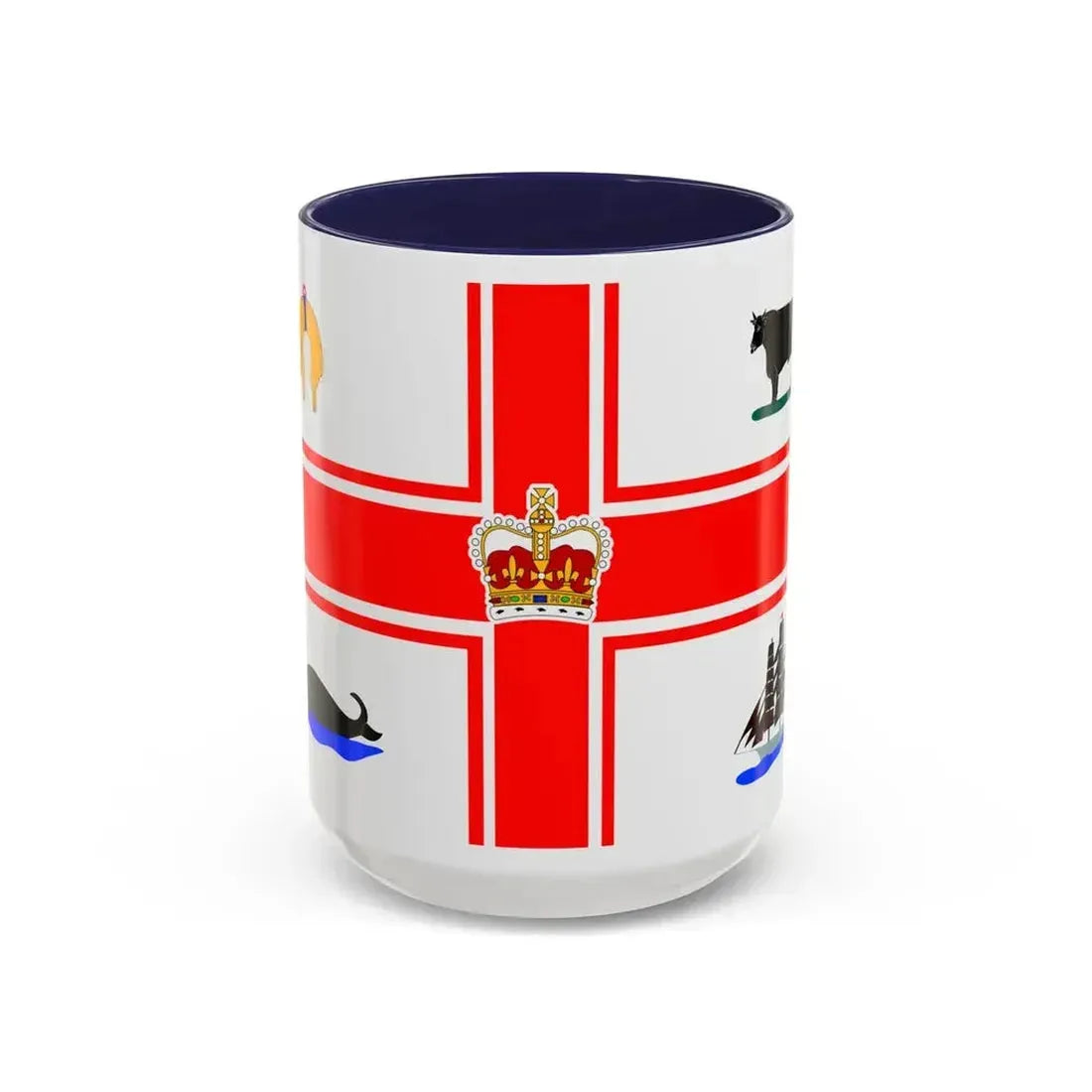 Flag of the City of Melbourne Australia - Accent Coffee Mug 15oz Navy - Go Mug Yourself