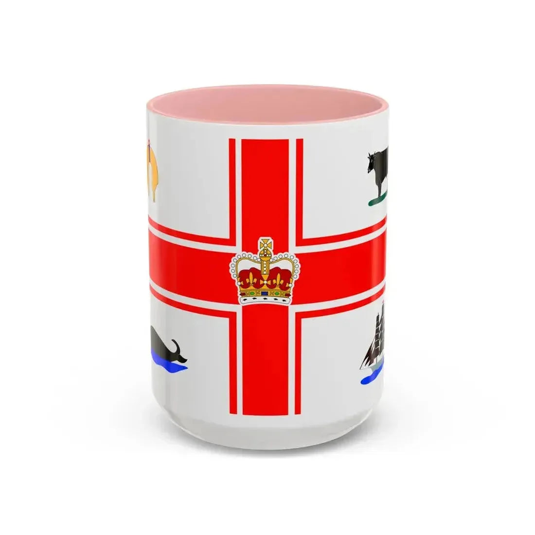 Flag of the City of Melbourne Australia - Accent Coffee Mug 15oz Pink - Go Mug Yourself