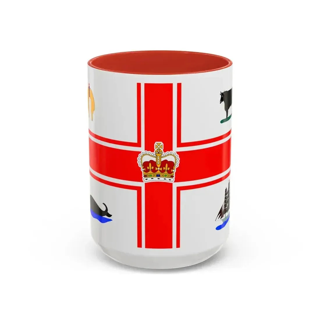 Flag of the City of Melbourne Australia - Accent Coffee Mug 15oz Red - Go Mug Yourself